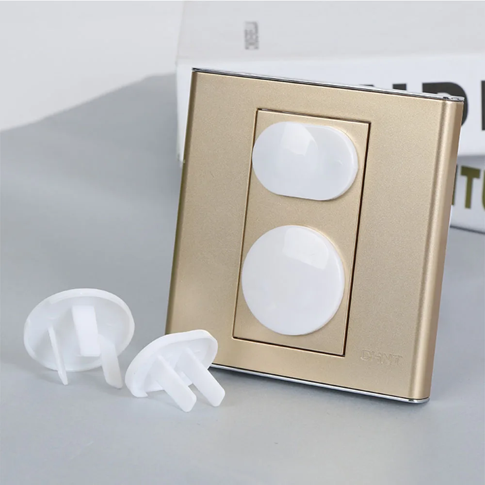 10pcs Electrical Safety Socket Protective Cover Baby Safety Guard Protection Children Anti Electric Shock Rotate Protectors