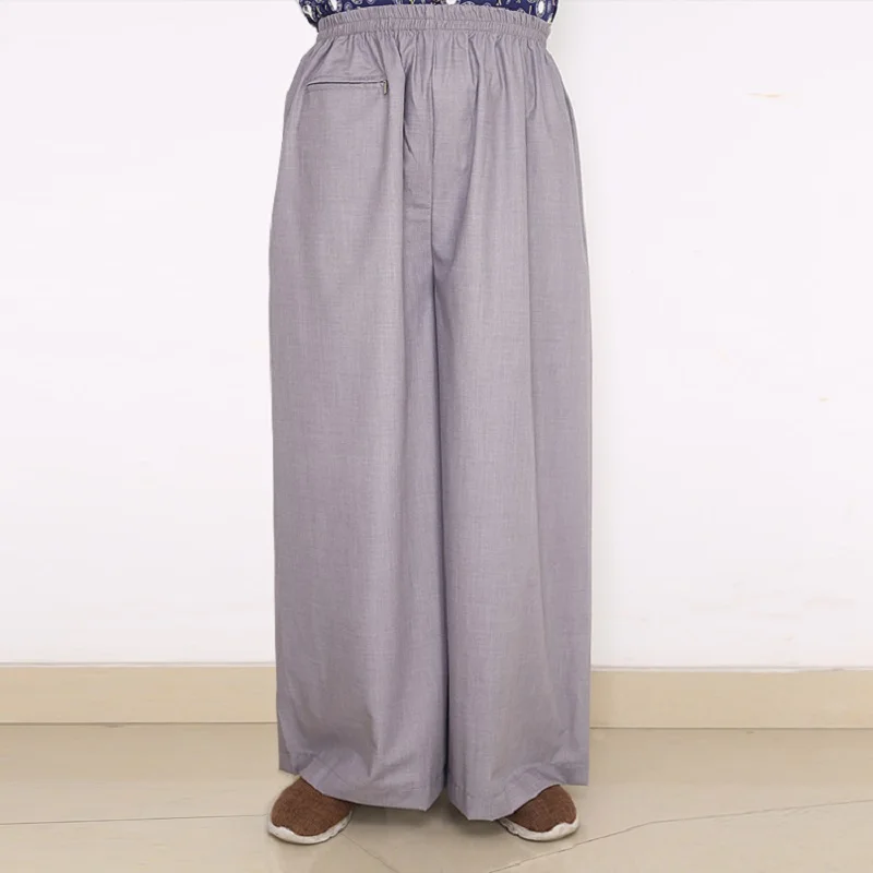 Men Women Monk Pants Cotton Trousers Buddhism Loose Fit Comfort Buddhist Temple