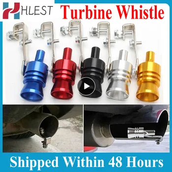 Modified Turbo Whistle, Simulator Auto Whistle, Aluminum Car Tailpipe  Whistle, Universal Turbo Whistle, Fit for Many Car Types Auto Muffler  Exhaust Pipe Simulator Whistle (XL(33mm))