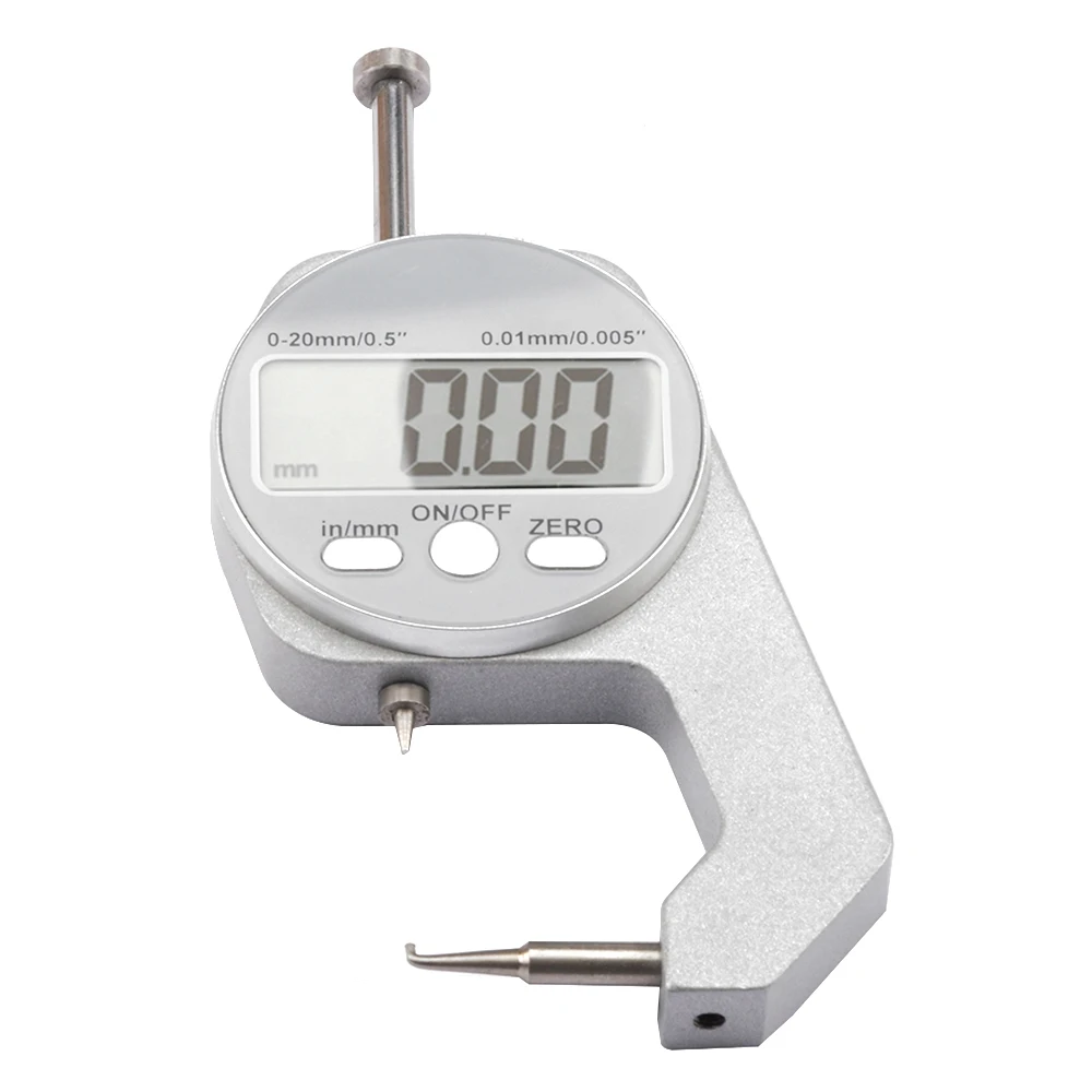 Enhanced Digital Display Thickness Gauge - Zinc Alloy Electronic LCD Micrometer for Precise Wall Measurement