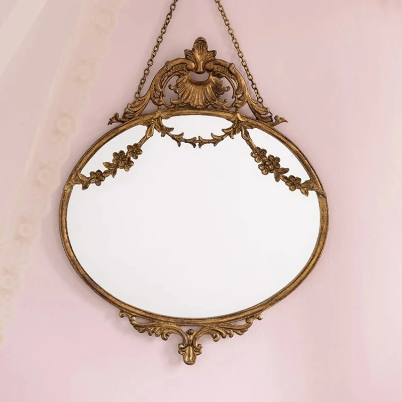 

Irregular Decorative Mirrors Aesthetic Vintage Dressing Shower Mirror Bathroom Handicraft Espejo Pared Room Decoration ZSJ016
