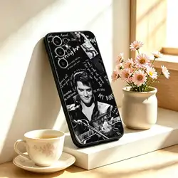 Elvis Presley Retro Cool Phone Case - Black Cover - Samsung S21Ultra (Z1)