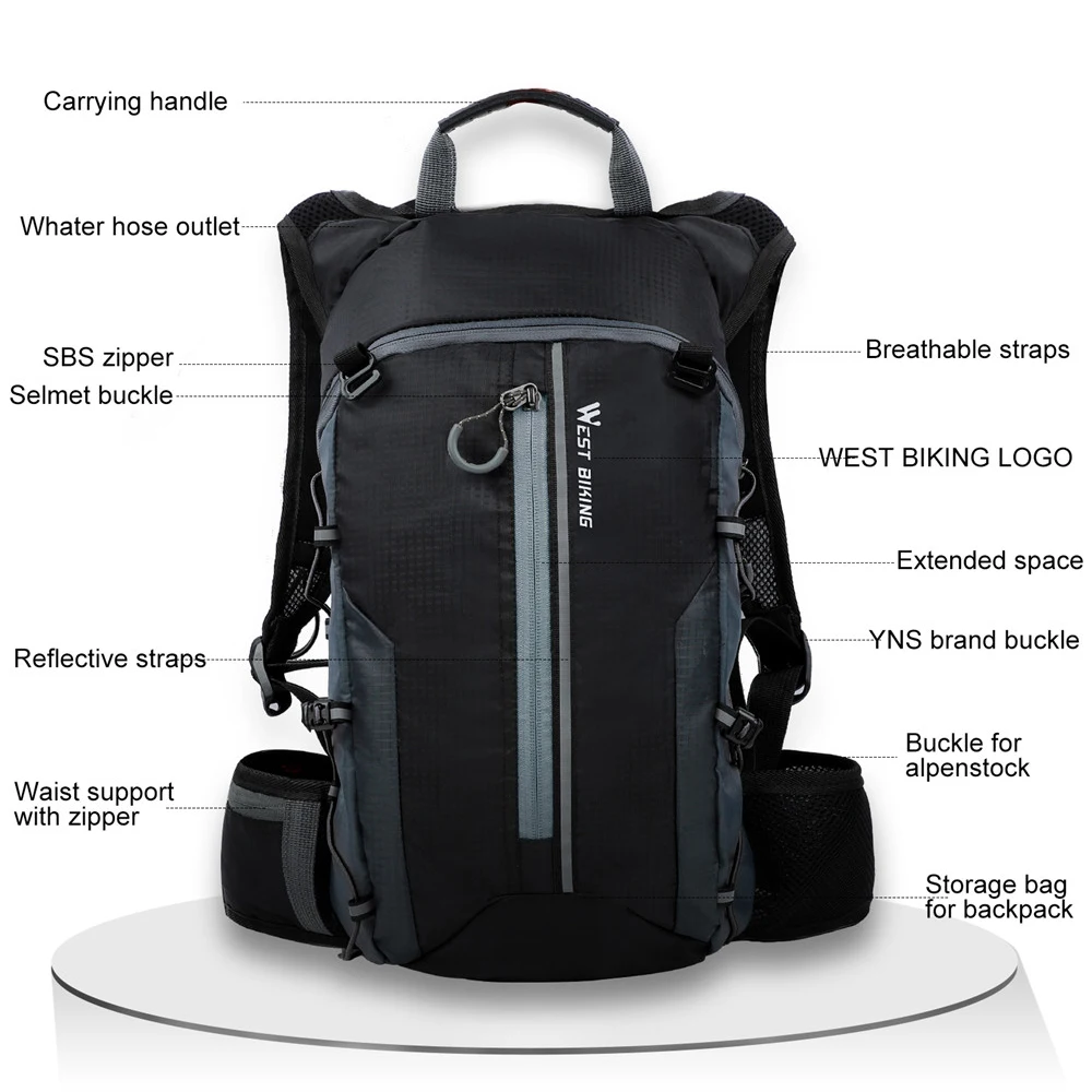 Ultralight Waterproof Cycling Hydration Backpack - 10L Capacity