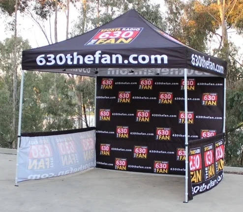 10X10ft 3X3m Roof Backwall Printed Canopy Tent For Promotion Display Exhibition sunshade tent