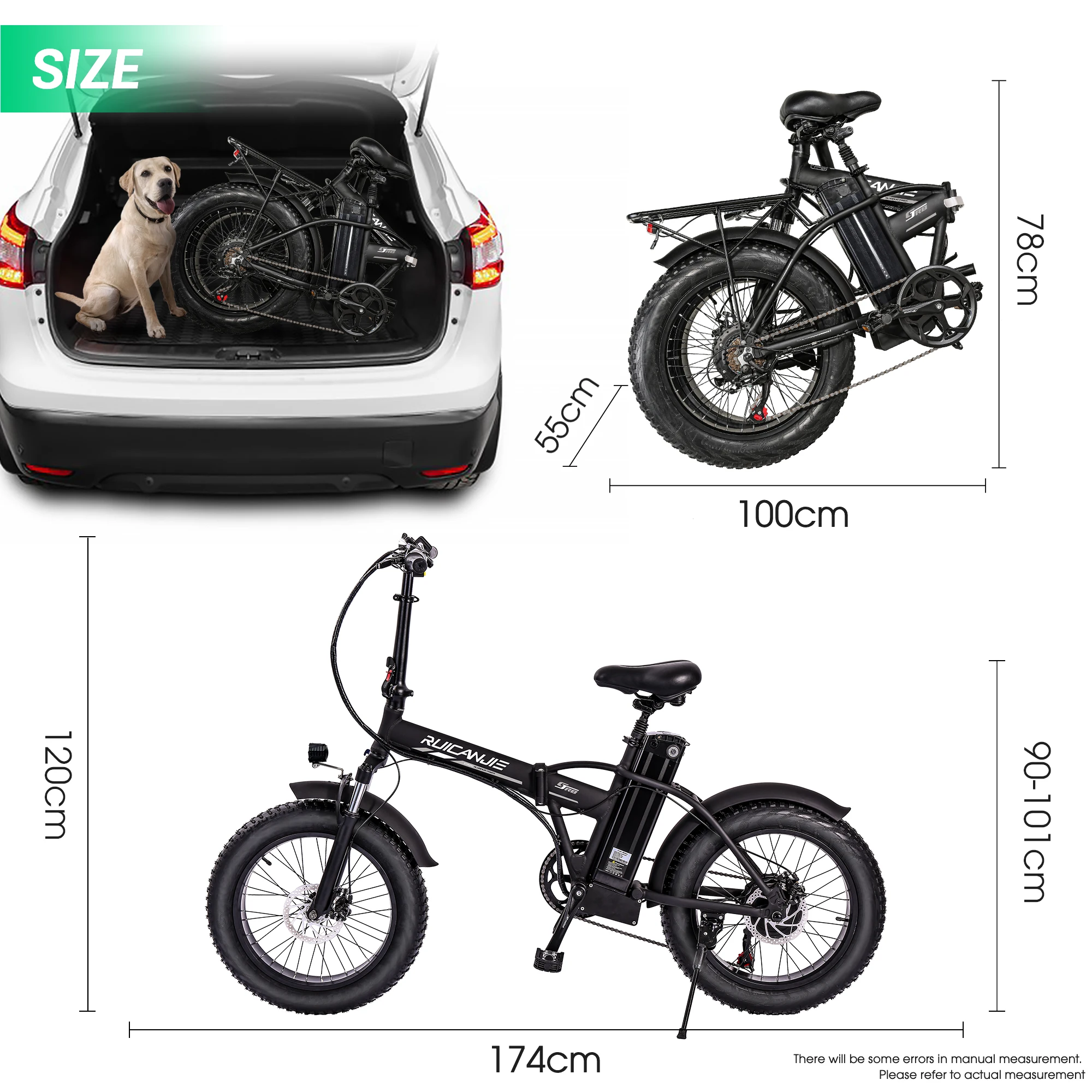 Electric Bike Motor 800W Folding 4.0 Fat tire Ebike vintage 7 Speed Snow Mountain bicycle City ebikes Women bike RIDE66 R8