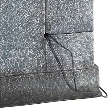 32 1/4 High Large Modern Indoor Outdoor Gray Faux Stone Floor Fountain with LED Waterfall and Cascading Water Feature for Garden 5