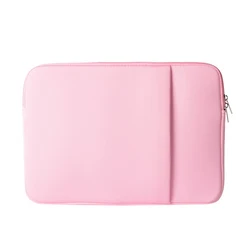 Universal Laptop & Tablet Sleeve Bag - Multiple Sizes 11 to 15.6 - 14 inch (Pink NO Velvet)