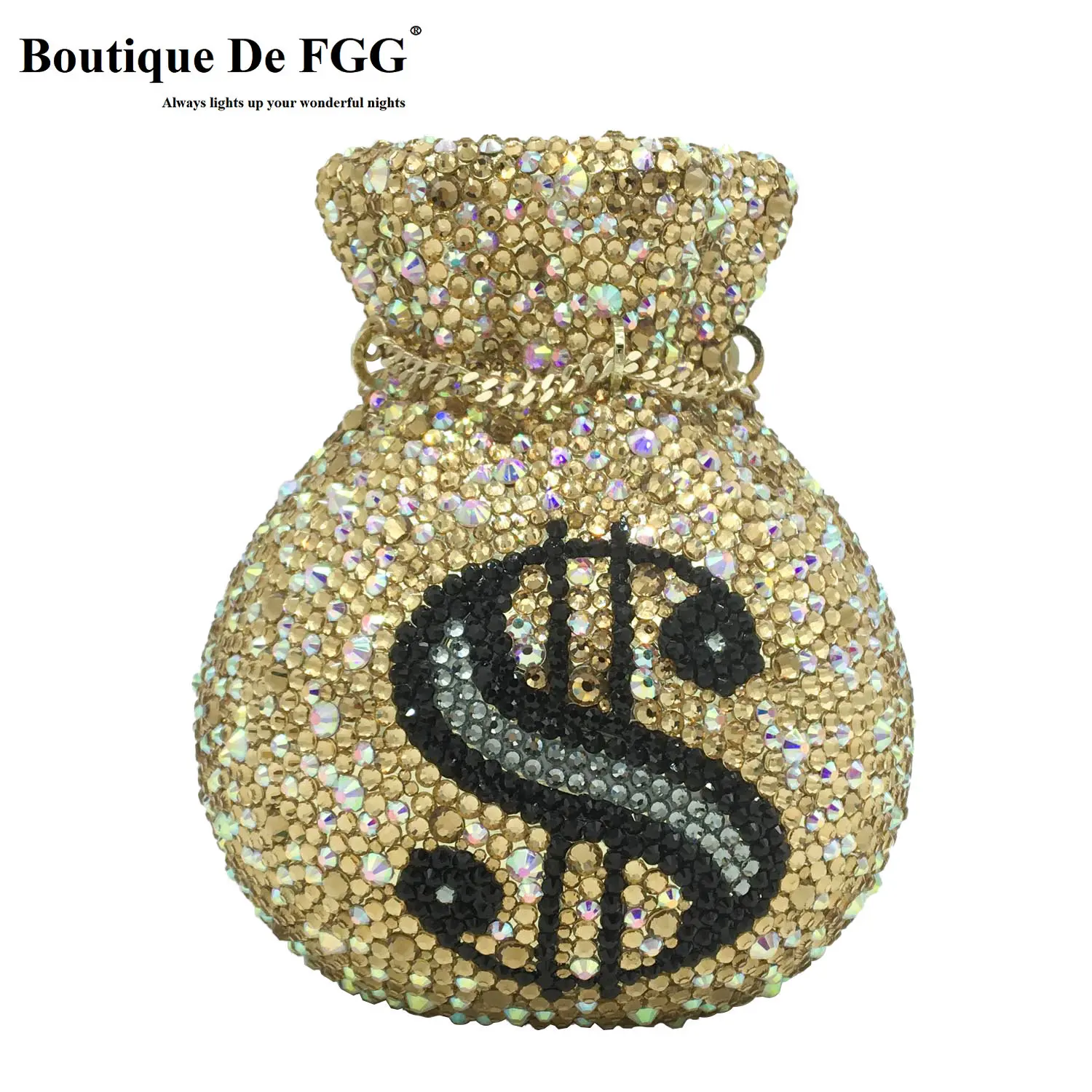 Money Sparkle Handbag Sparkly Money Bag