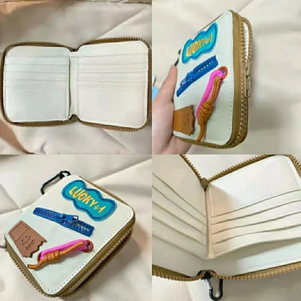 Anime PU Leather Short Wallets Women Luxury Designer Multi-card Cute Wallet Fashion Versatile Ladies Card Holder Coin Purse