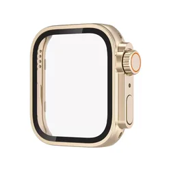 Ultra Protection Tempered Glass Case for Huawei Watch Fit Series (Gold)