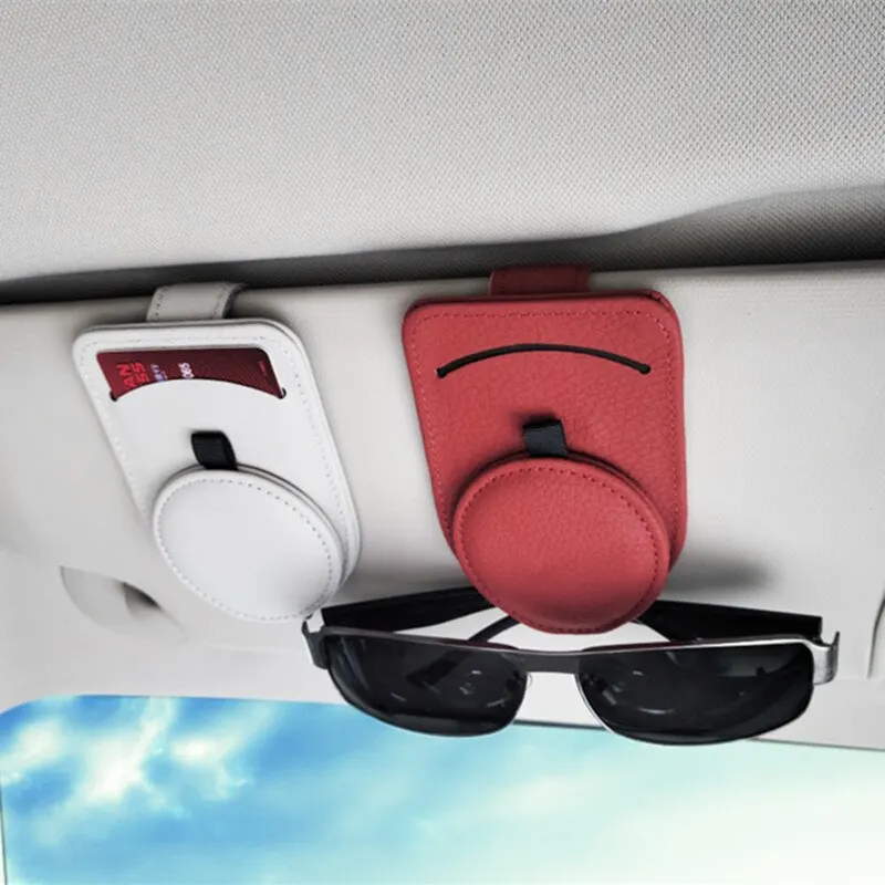 Universal Car Auto Sun Visor Glasses Box Sunglasses Clip Card Ticket Holder Stand Fastener Pen Case Eyeglasses Car Accessories M3ek - View #3