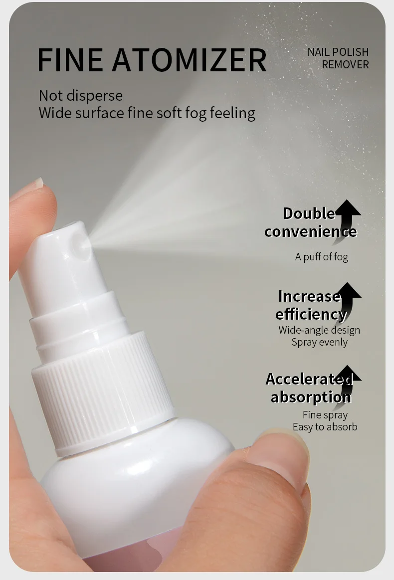 RS NAIL 100ml Nail Glue Remove For Press On Nails False Nail Tips Spray Type UV Soak Off Solid Adhesive Fake Nail Removing Tool