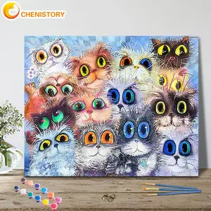 Cat On The Beach Adult Paint By Number Set Animals Handpainted Oil Painting  Unique Gift For Home Decor 80x100cm Artwork - Paint By Number Package -  AliExpress