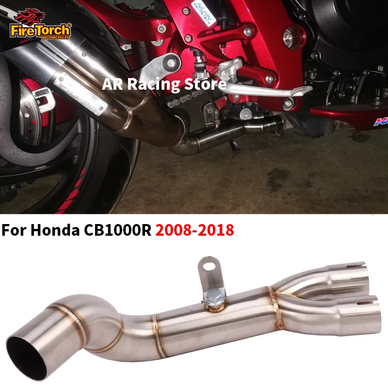 Slip For Honda CB1000R Motorcycle Motocross Exhaust Escape Moto Modified Middle Link Pipe Connect Original Muffler