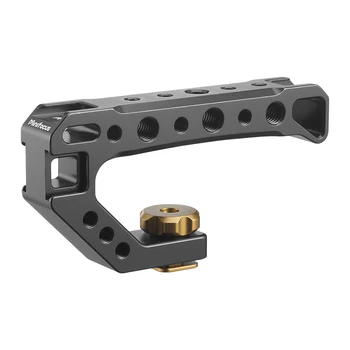 Universal DSLR Camera Rig Top Handle 4 Cold Hot Shoe Adapter Mount for Monitor LED Light Microphone Metal Cheese Handle Grip