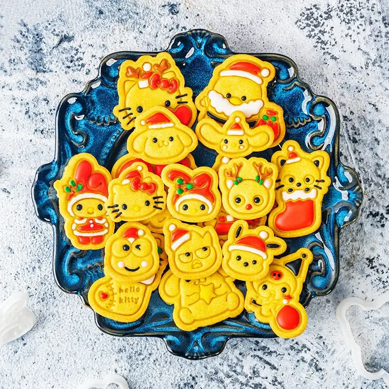 

Sanrio Cookie Molds Hello Kitty Cinnamoroll Kuromi Diy Fondant Cake Decorating Tools Chocolat Kitchen Baking Christmas present