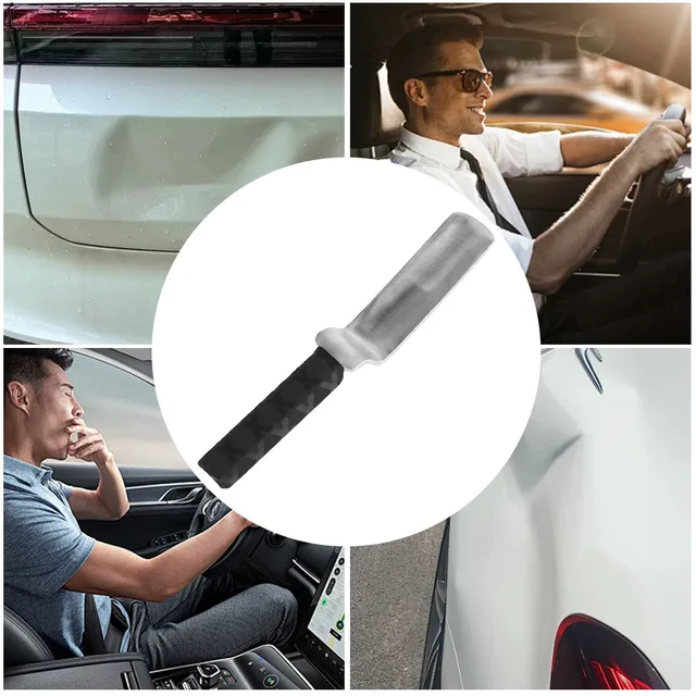 Body Dent Removal Paintless Dent Repairing Knock Pad Leveling Flapping Pad Z-Type Rubber Handle Car Dent Repair Tool 6