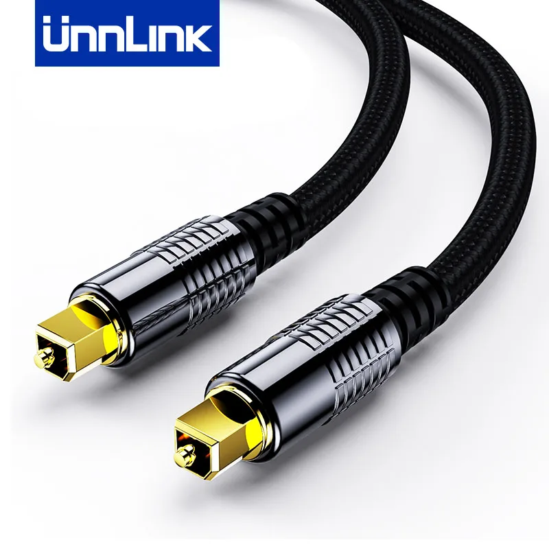 UNNLINK Optic Audio Cable PS4 Soundbar Digital Optical Fiber Cable For