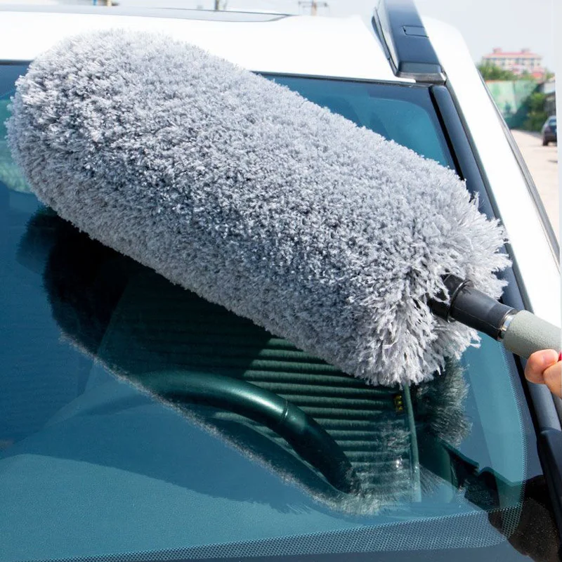 Car Dusting Brush Telescopic Car Cleaning tool Microfiber Brush Clean