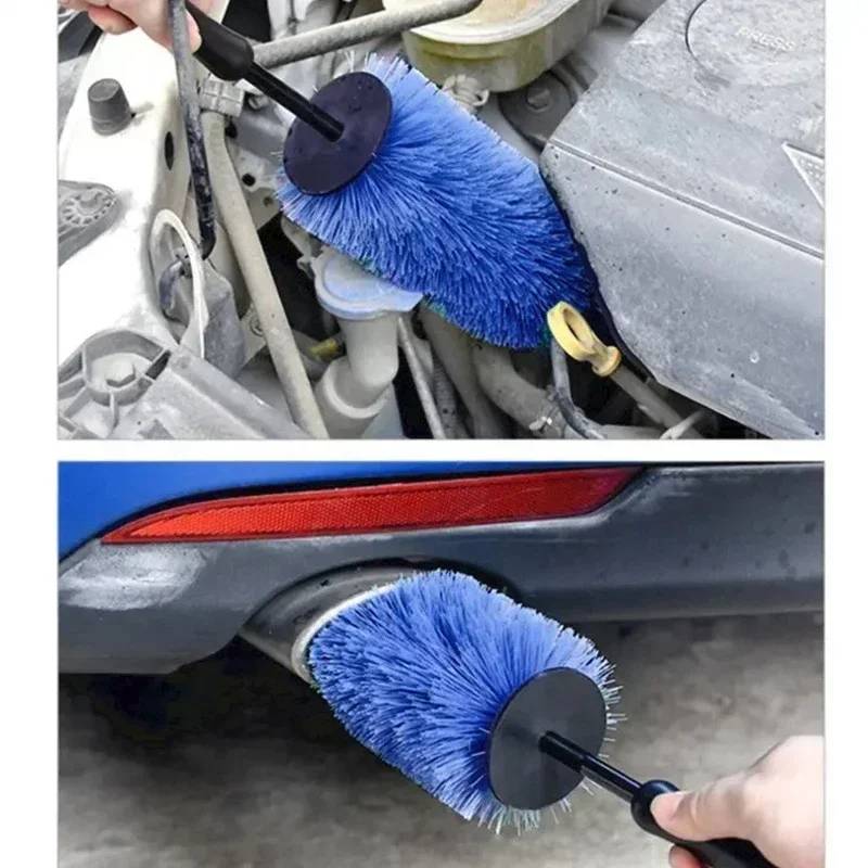 Tire Cleaning Brush Tool for Truck Motor Engine Grille Auto Detailing