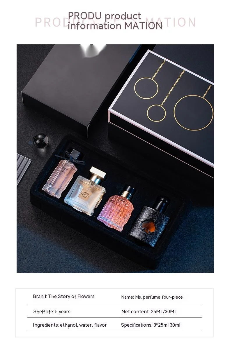 Nuovo profumo caldo 4 bottiglie confezione regalo Set di profumi da donna genuini duraturo profumo leggero e fresco profumo di oppio nero per studenti_voghion.com