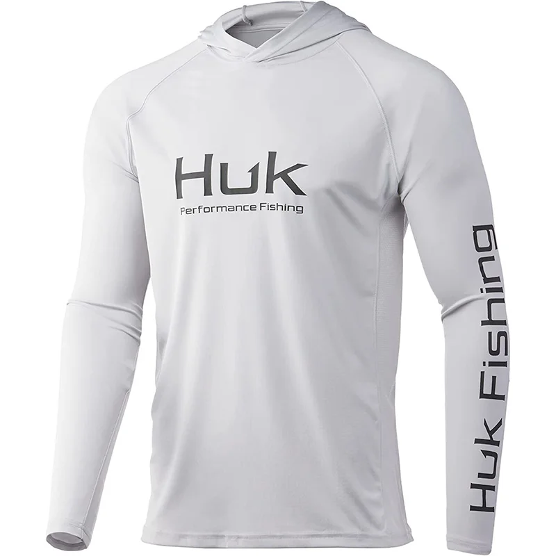 HUK Fishing Shirt Mens Long Sleeve Outdoor UV Performance fishing