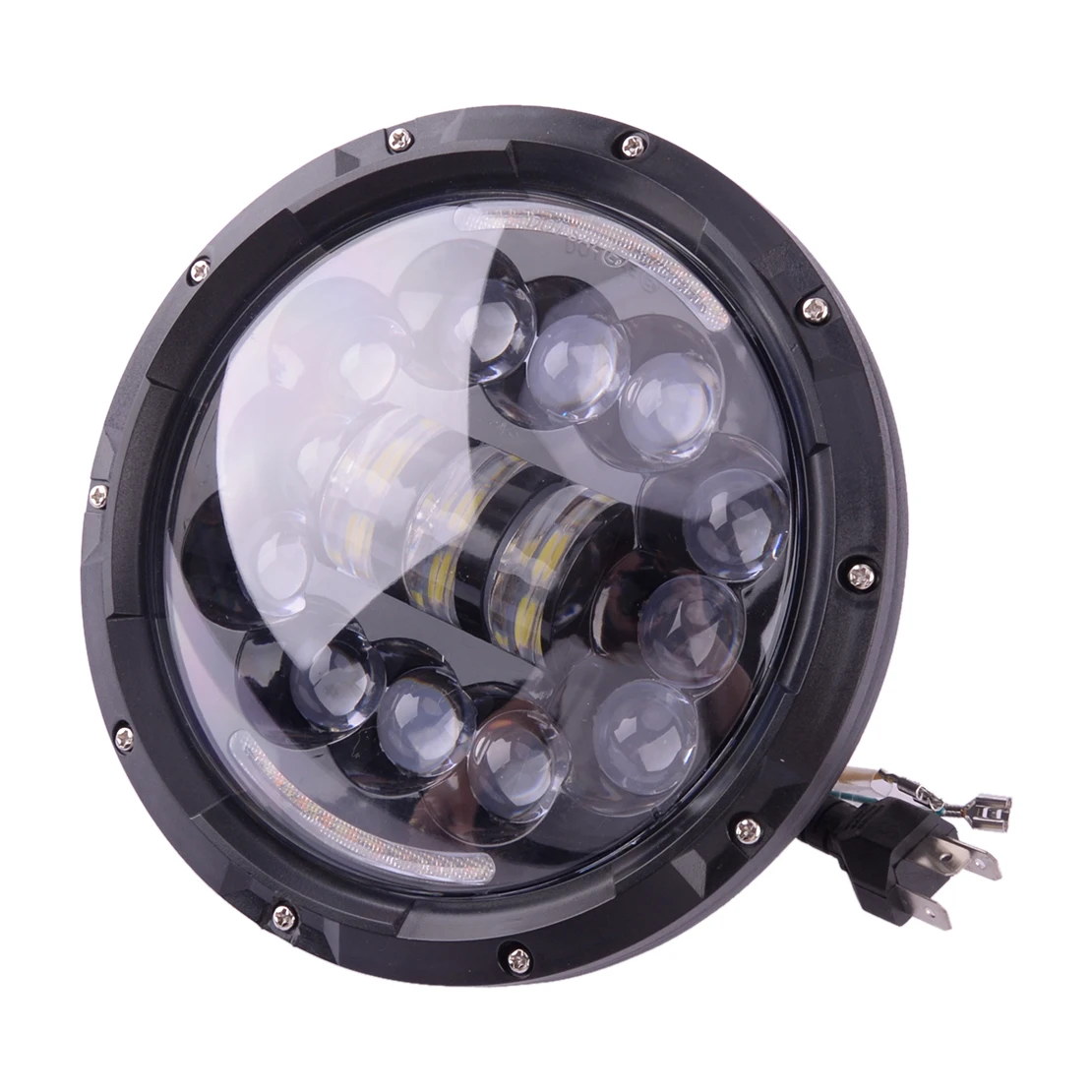 

Светодиодная фара, комплект с 7 "поворотным сигналом, подходит для Jeep Wrangler Hummer H1 Toyota Corolla Nissan Ssangyong патруль Yamaha Road Star