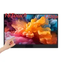 Moniteur tactile portable LANLIPU 14/15,6/16 pouces 1K HDR, deuxième écran pour bureau, PS4/5, Switch, PC, téléphone portable, extension pour ordinateur portable 3