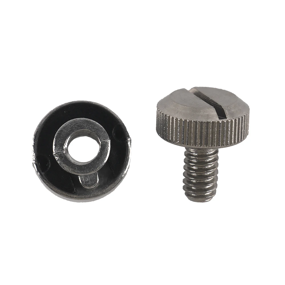 Boulon De Siège Passager Pour Garde-boue Arrière Harley Sportster XL 883/1200 - Écrou Moleté Noir, Installation Sans Outils - 1/4 Pouce