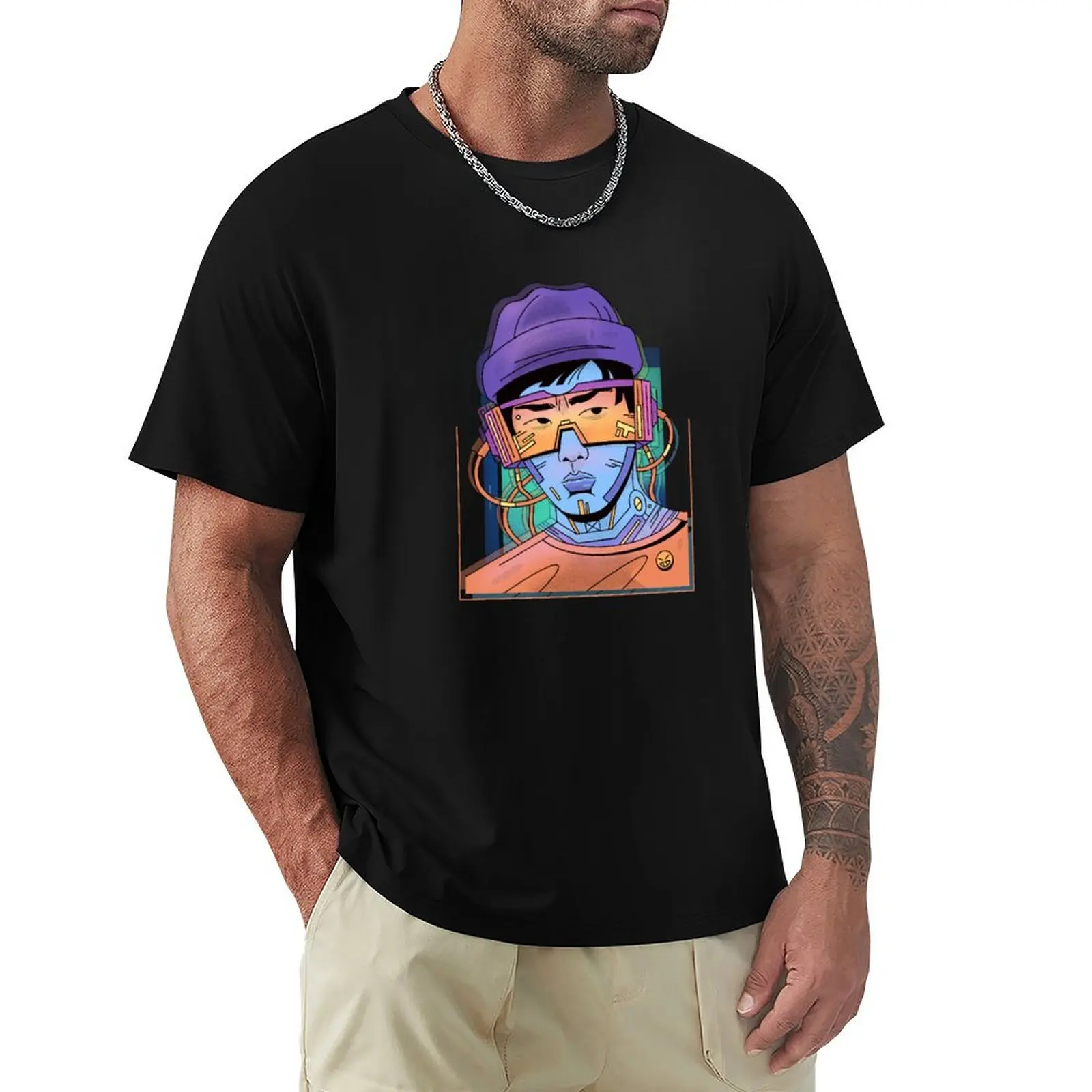 

Metaverse Anime Character T-Shirt tops for a boy mens tall t shirts