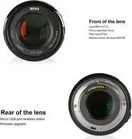 Meike 85mm F1.8 Full Frame Auto Focus Portrait Prime Lens for Canon EOS EF Mount Digital SLR Cameras 1300D 600D200D 6D 5D 450D 2