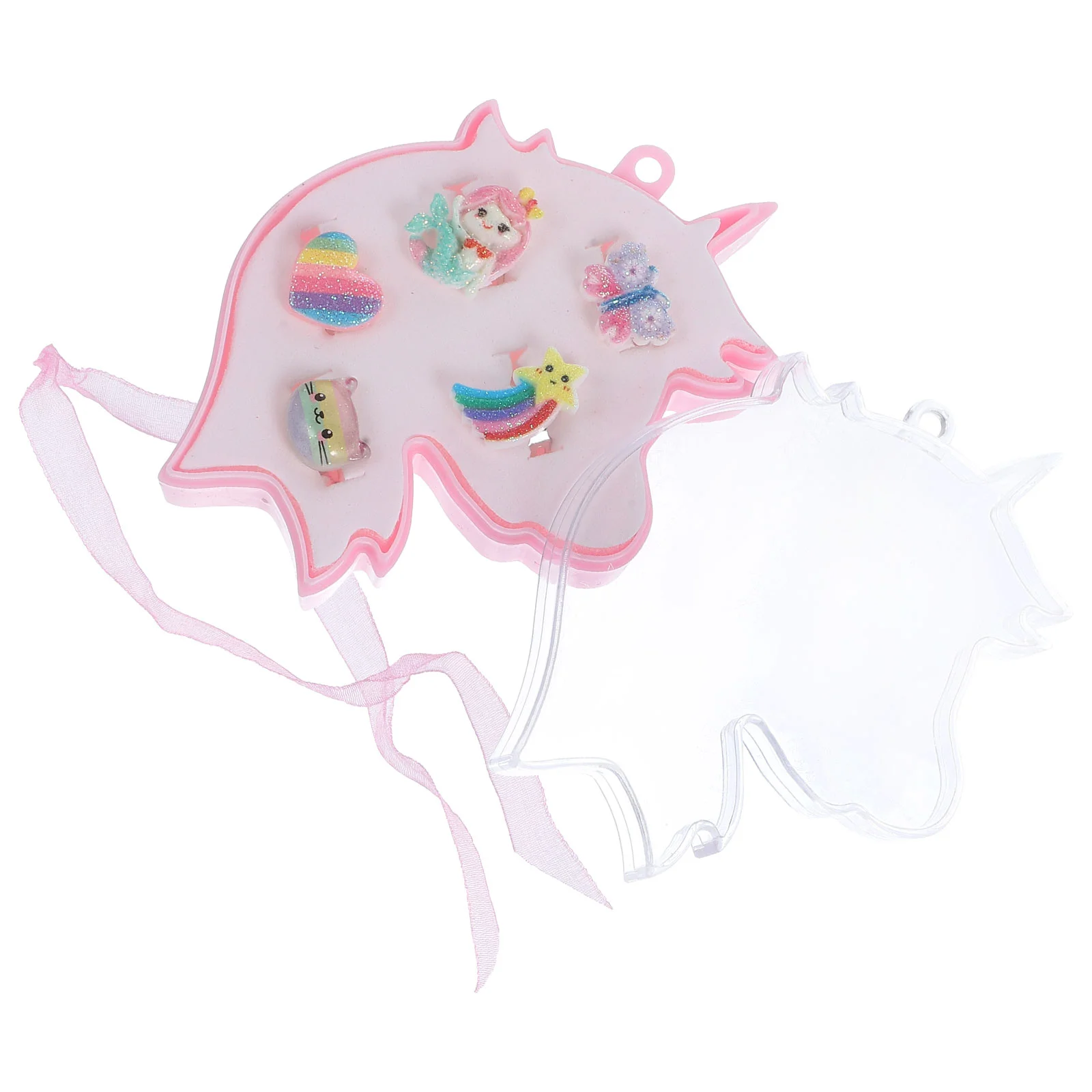 

Children's Cute Ring Girl Jewelry 6 Year Old Gifts Rings Toddler Play Kids Finger Decors Unicorn for Girls Little