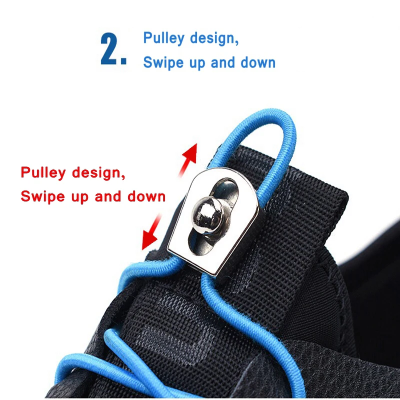 1 Pair Elastic Shoelaces No Tie Shoe Laces Round Kids Adult Quick Locking Shoelace Outdoor Leisure Sneakers Lazy Lace shoe laces shoelaces without ties elastic shoelaces elastic shoe laces