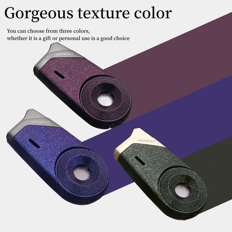 HONEST-Windproof Butane Torch Lighter Blue Jet Flame Smoking Visible Gas Room Fun Gadget Gift For Men