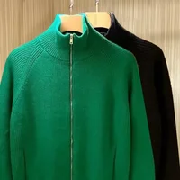 Winter Hot Sale Of The Season Knitted Zip-Up Collar Men's Warm Fashionable Gentleman Casual Sweater Cardigan Trendy Outerwear Sp