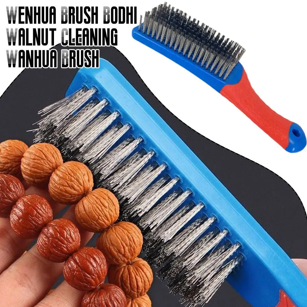 Durable Stainless Steel Wire Brush with Ergonomic Handle - Ideal