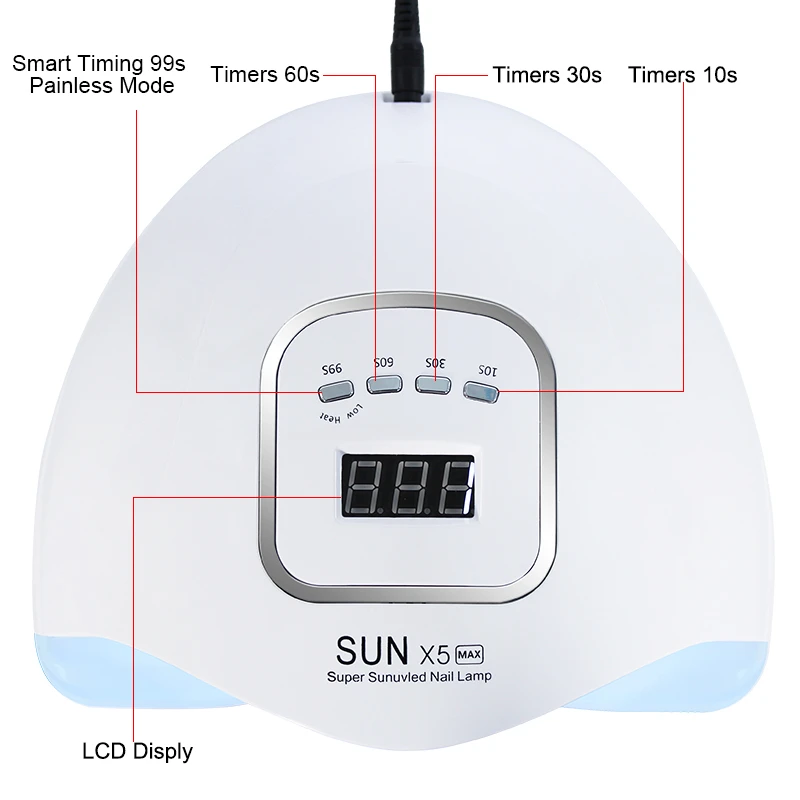 Nail Dryer Machine Professional Manicure Lamp UV ELD High Power Nail Light With Auto Sensor Smart Nail Salon Equipment Tools 2