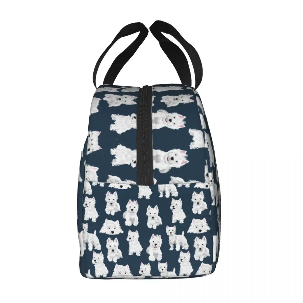 West Highland White Terrier Dog Insulated Lunch Bag for Women Portable Westie Puppy Thermal Cooler Lunch Box Office Work School