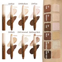 Bâton de Contour à Double extrémité, crème anti-ombre, correcteur imperméable à couverture complète, finition naturelle, maquillage pour tous les tons de peau 4