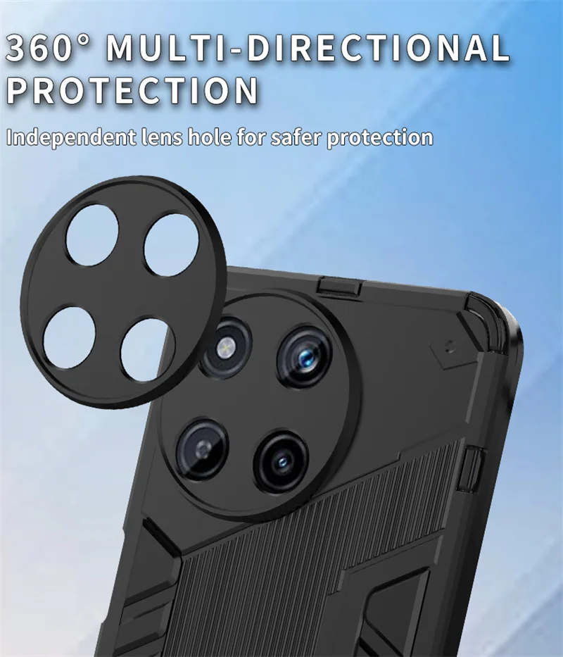 حافظة هاتف مدرعة مغناطيسية لهاتف Oppo ، Realme 11 ، 4G ، حامل مضاد للصدمات ، غطاء خلفي ، حامل مغناطيسي للسيارة ، Realme 11