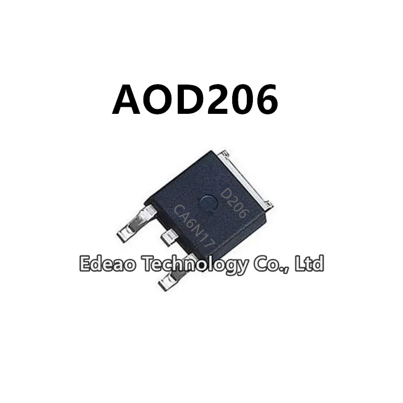 

10Pcs/lot NEW D206 AOD206 TO-252 4A/30V N-channel MOSFET field-effect transistor