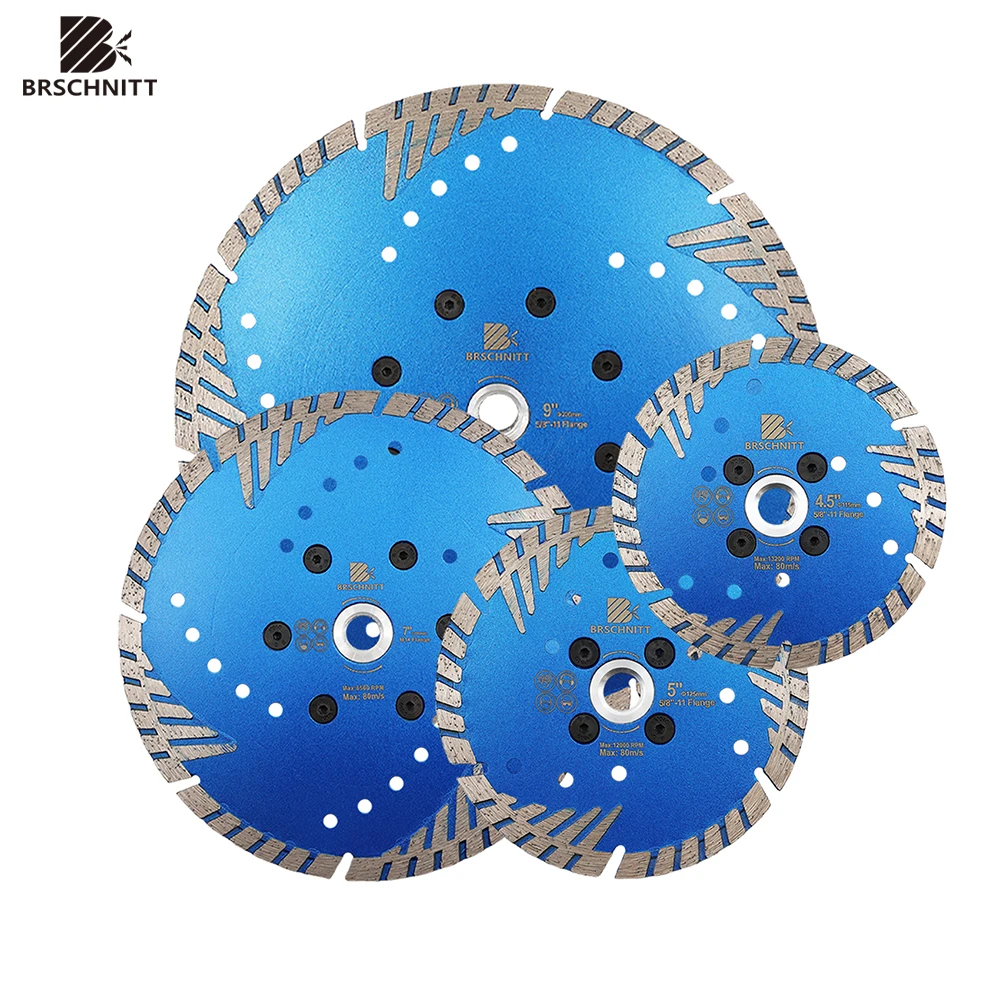 

BRSCHNITT 1pc Dia 115/125/180/230mm Diamond Saw Blade 58-11 Thread Diamond Disc for Concrete Granite Stone Marble Cutting Disc