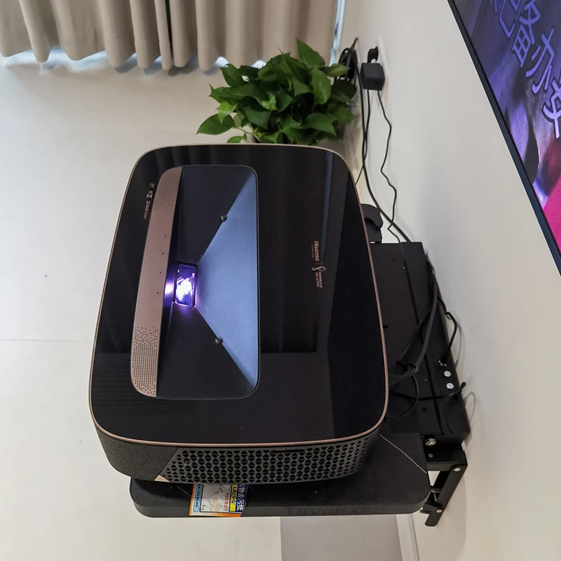Yovanxer Intelligent UST Projector Stand Holder A3 Smart Slider Motorized Ultra Short Throw Projector Shelf Support
