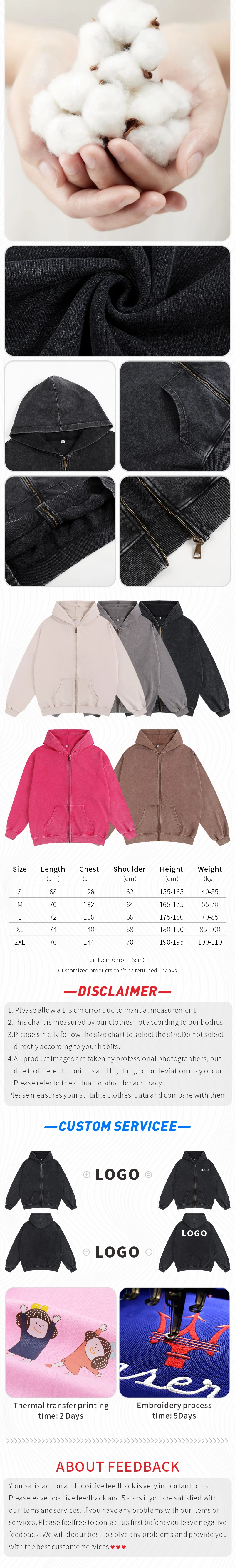 Maßge schneiderte Hoodie frei drucken Logo Bilder Baumwolle übergroße alte Design Kleidung Kultur hemden Männer und Frauen Arbeits kleidung – Detail 2