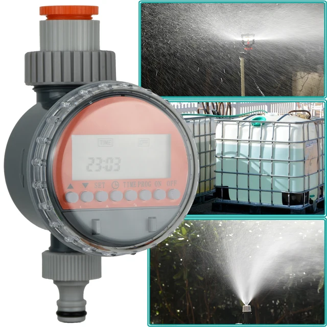 KESLA Ball Valve Irrigation Timer Automatic LCD Watering Electronic Water Tank Controller Irrigator for Home Garden Greenhouse 1