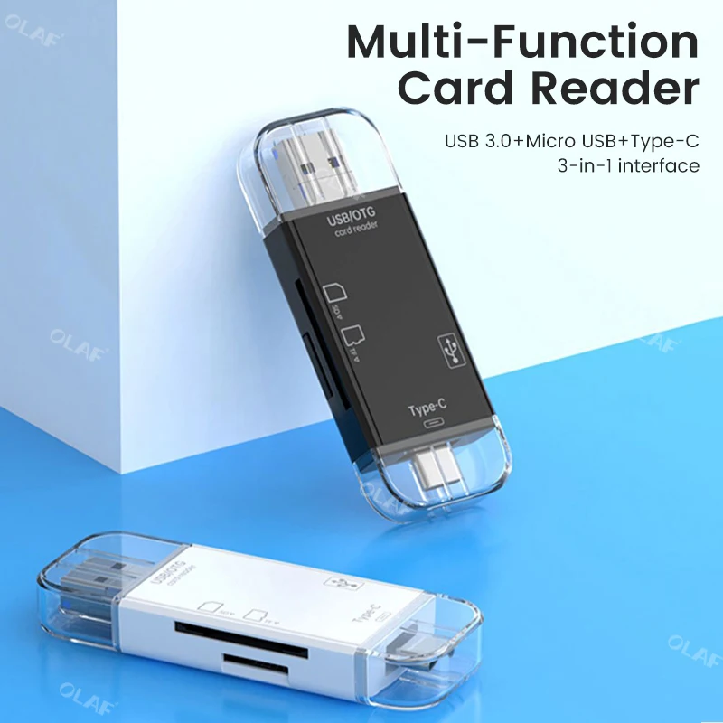 Olaf 6  1 ī  USB 3.0-Ÿ C/SD/TF ޸ ī , ޴ Ʈ ׼ ٱ ī 