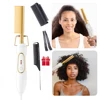 New White Hot Comb Electric Hot Comb Wet And Dry Hair Curler Comb Hot Straightening Heating Comb Iron Environmentally Gold Comb 1