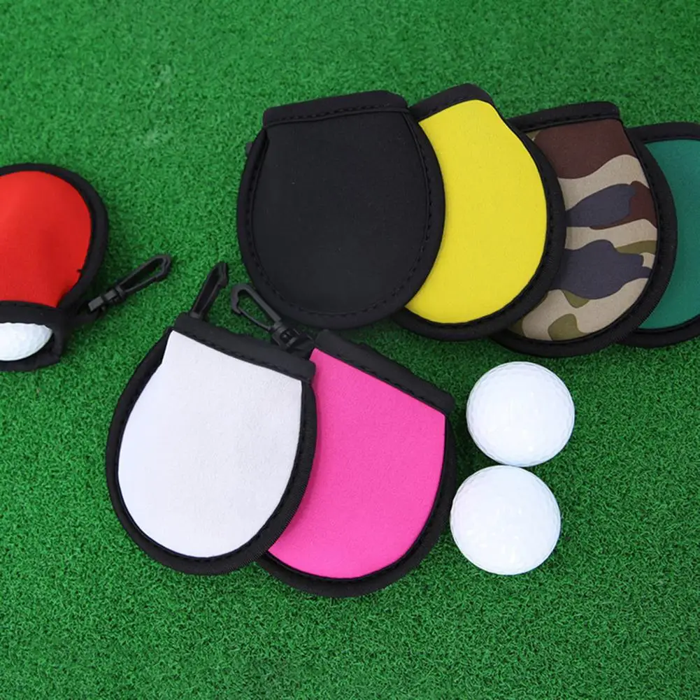 

Golf Ball Cleaner Bag Wear-resistant Reusable Protective Inner Plush Wipe Clean Soft Effortless Golf Ball Washer Pouch for Golf