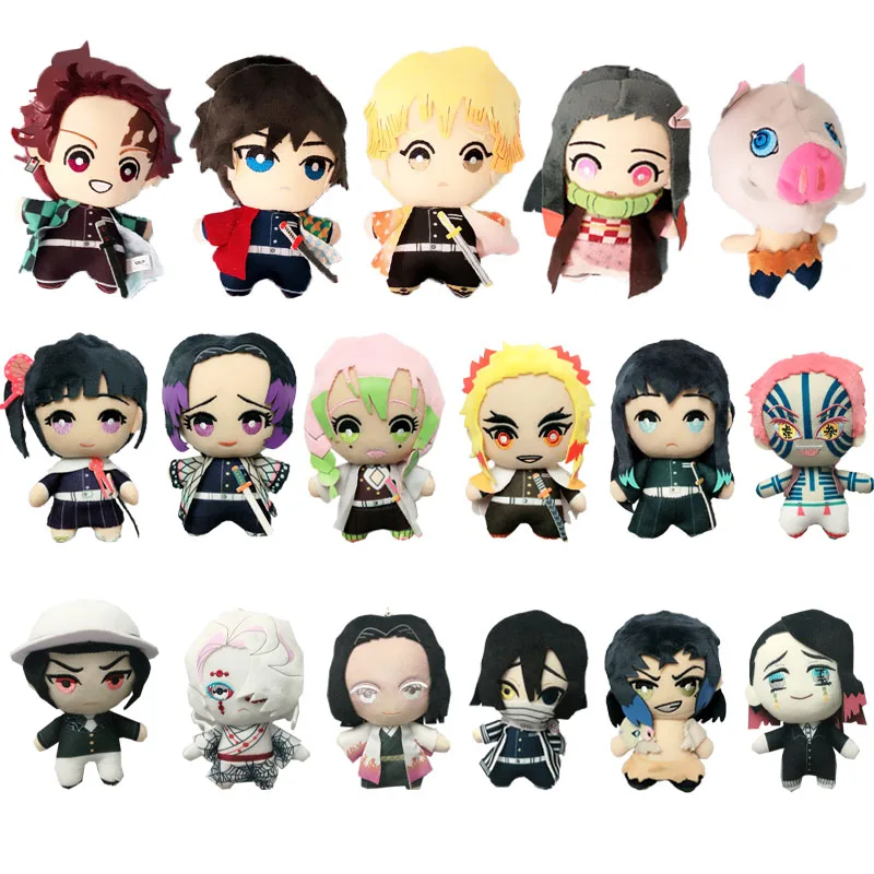 

Экшн-фигурки, рассекающий демонов, плюшевая подвеска Zenitsu, модель Kamado Tanjirou Nezuko, аниме, периферийная набивная кукла, брелок, подарки