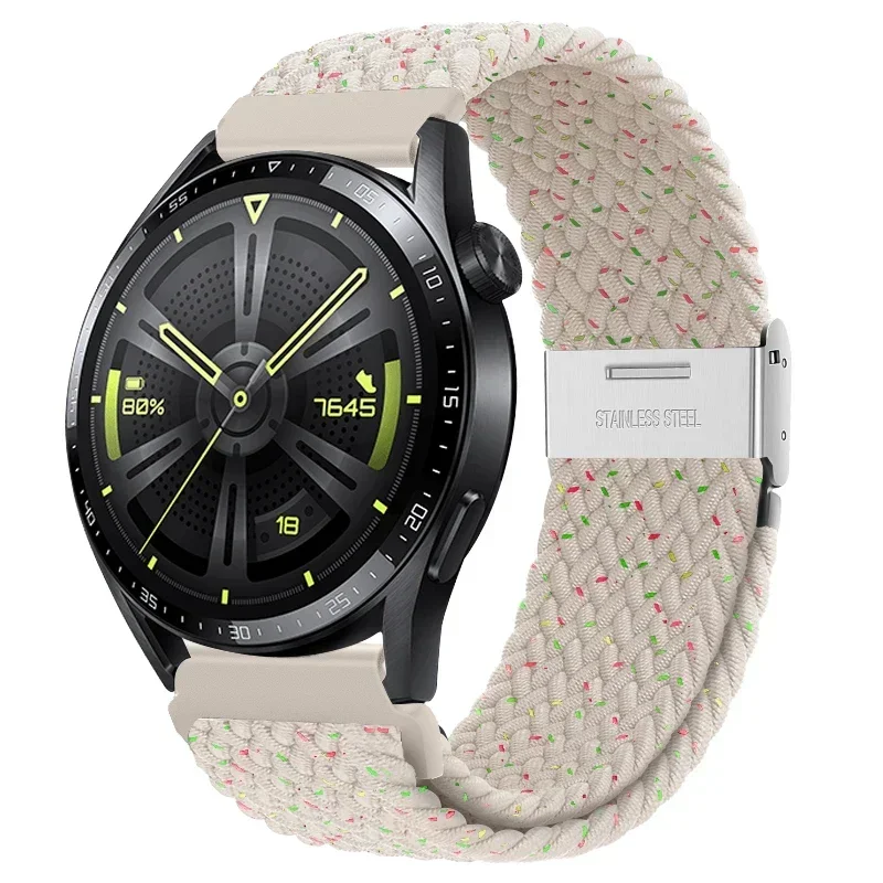 Braided Elastic Bracelet 20/22mm Smartwatch Strap
